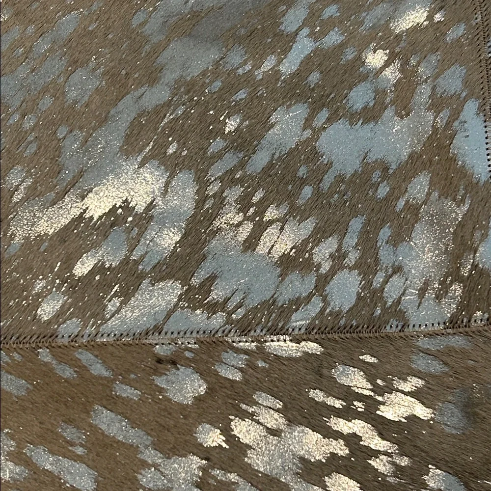 RESTORATION HARDWARE cowhide linen pillow cover